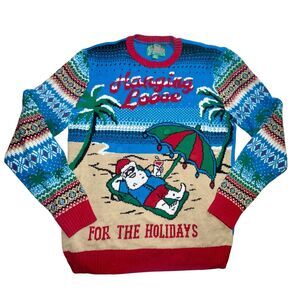 Ugly Christmas Sweater Hanging Loose For The Holidays Light Up Sweater Size XL